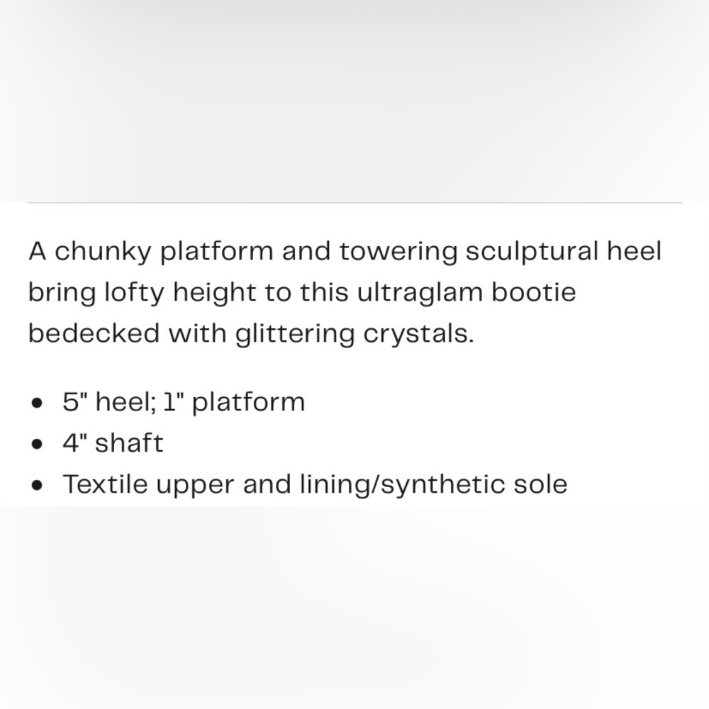 NWT Glam Jessica Simpson Shimmer Dolly Platform Booties.New in Box.Size 10 - Picture 8 of 8